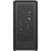 PC Midi Tower Cooler Master MasterFrame 600 Mesh — melns, atbalsta ATX/EATX, 2x200 mm priekšējie ventilatori, priekšējo/sānu ventilatoru atbalsts, 2x3,5 collu + 3x2,5 collu nodalījumi