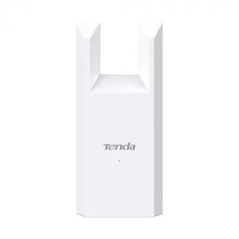 Tīkla retranslators TENDA T10 2.4 GHz Wi‑Fi 4, 300 Mbps, 2 ārējās antenas, 1x RJ-45, balts