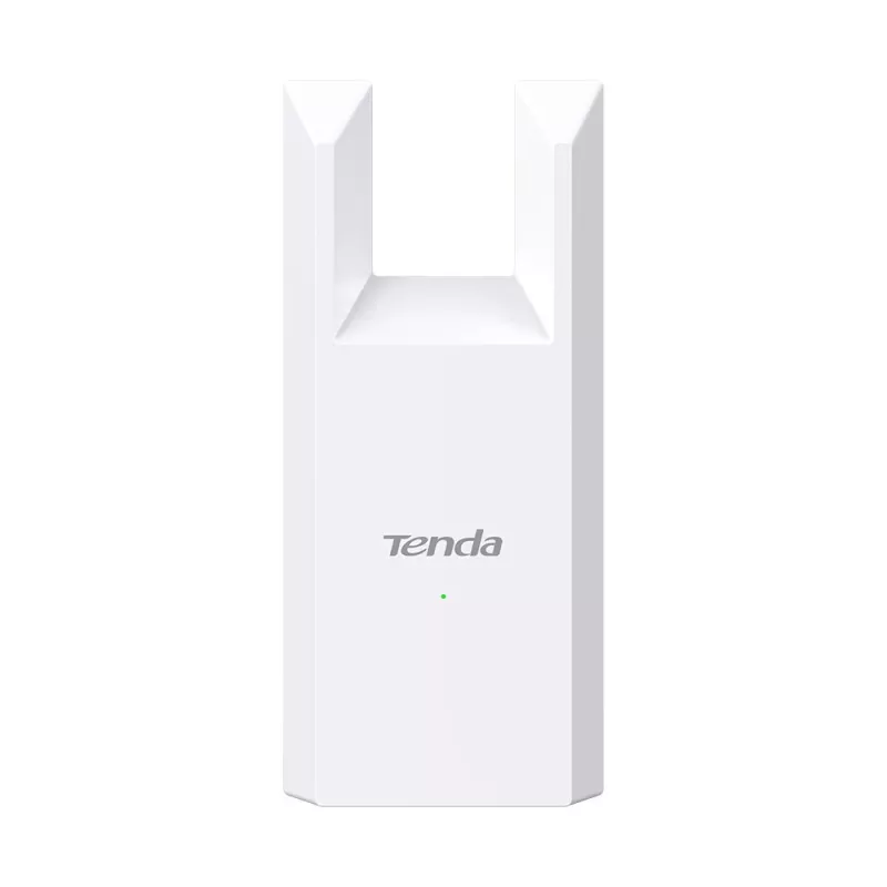 Tīkla retranslators TENDA T10 2.4 GHz Wi‑Fi 4, 300 Mbps, 2 ārējās antenas, 1x RJ-45, balts