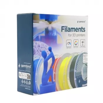 3D drukas pavediens Gembird PLA 1.75 mm dzeltens 1 kg