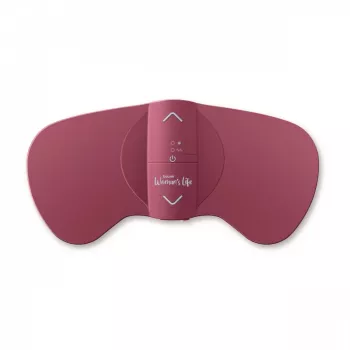 Menstruālo sāpju masētājs Beurer EM 50 Berry — elektriska ierīce menstruālo sāpju mazināšanai