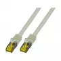 EFB-Elektronik RJ45 komutācijas kabelis Cat.6A S/FTP LSZHCat.7 neapstrādāts kabelis pelēks 0,15 m Ražotājs: EFB Elektronik (MK7001.0,15G)
