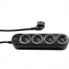 Strāvas sadalītājs Shelly Plug & Play PS4 Gen4 — 4 rozetes, 12A katrai rozetei