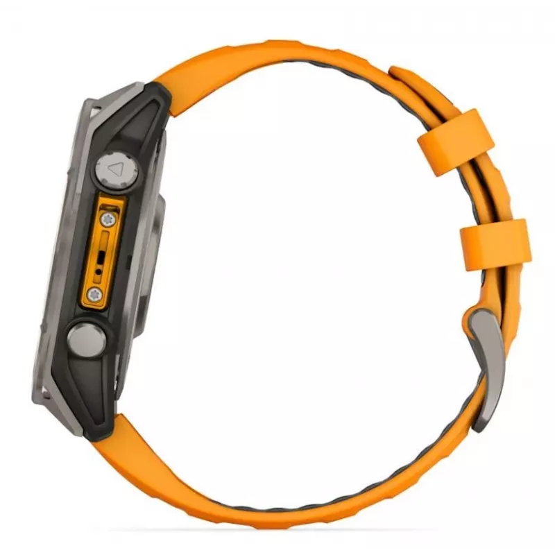 Garmin fenix 8 3,56 cm (1,4) AMOLED 47 mm Digitāls 454 x 454 pikseļi Skārienekrāns Grafīts Wi-Fi GPS (satelīts)