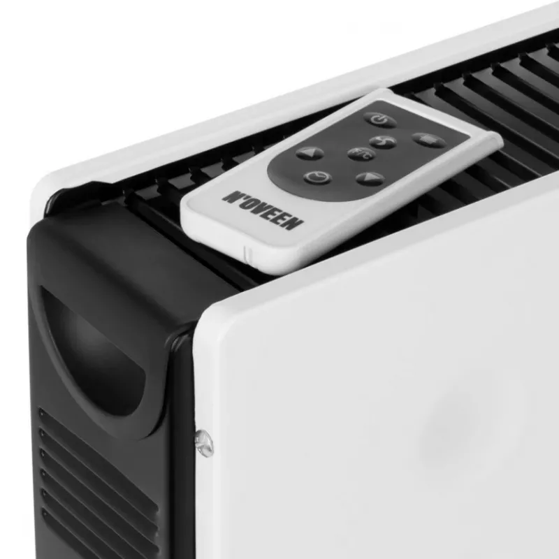 Konvektora elektriskais sildītājs NOVEEN CH8000 — 2000 W, 3 jaudas līmeņi, taimeris, tālvadības pults, balts