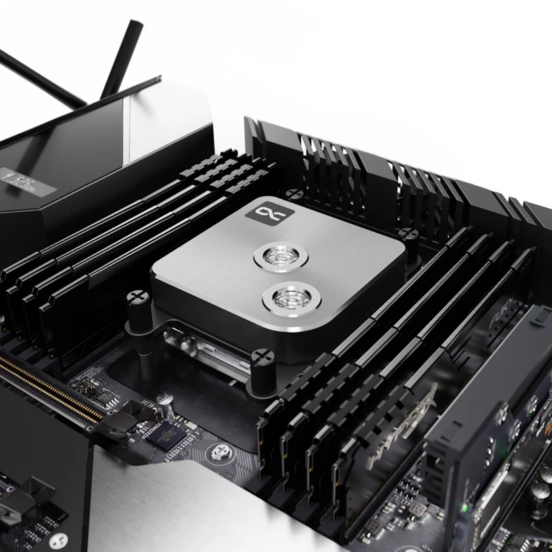 Ūdens bloks Alphacool 13444 Silver 72 mm x 72 mm x 26,5 mm