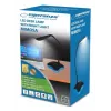 Galda lampa ESPERANZA ELD105K MIMOSA — LED galda lampa ar nakts gaismu, melna
