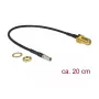 Koaksiālais kabelis DeLOCK 89912 RG-174 0,2 m TS-9 SMA melns