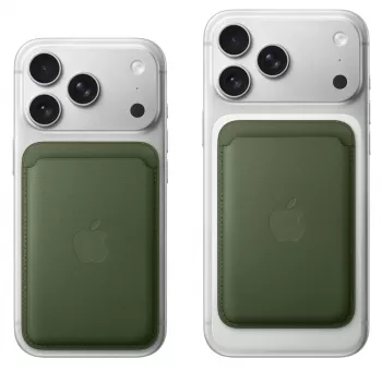 Karšu turētājs Apple iPhone FineWoven Wallet ar MagSafe Moss zaļa Microtwill