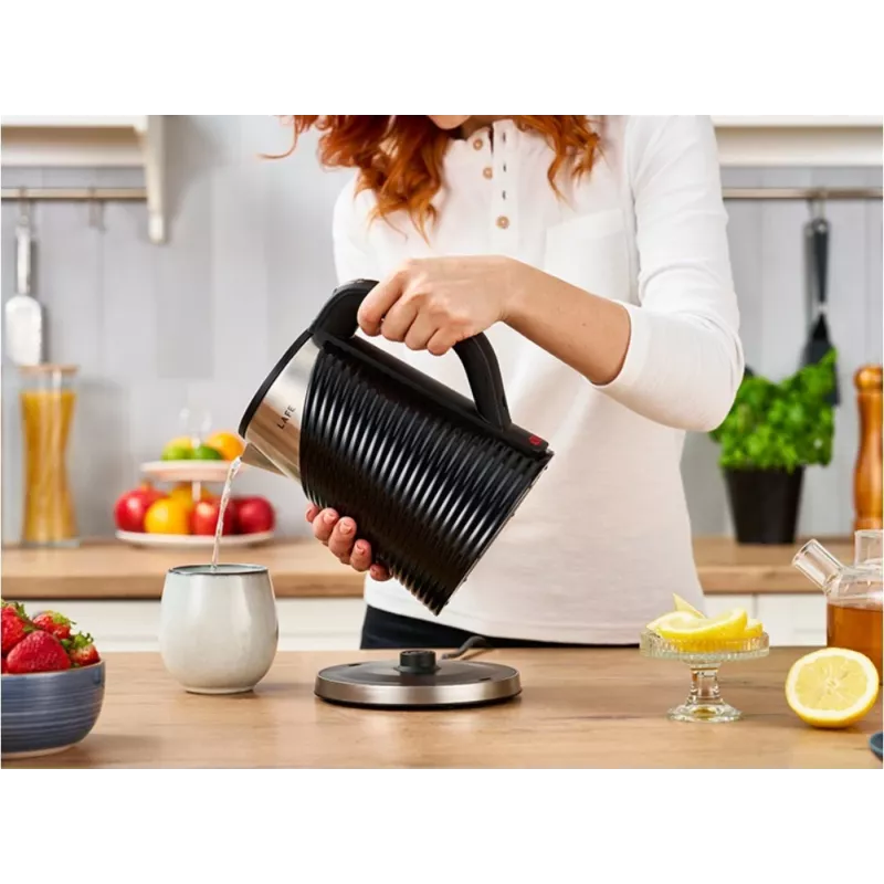 Elektriskā tējkanna LAFE 1,8L 2200W Elegant Melns