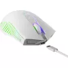 Bezvadu spēļu pele DEFENDER Pandora balta — piemērota abām rokām, 3200 DPI, 6 pogas, programmējama, optiska, USB