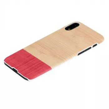 man and wood telefona maciņš iPhone XR — miss match balta