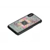 Viedtālruņa vāciņš iKins iPhone XS / XS S — Flower Garden dizains, melns