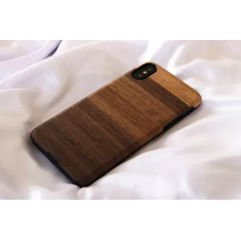 Viedtālruņa maciņš man and wood iPhone X/XS — fango melns