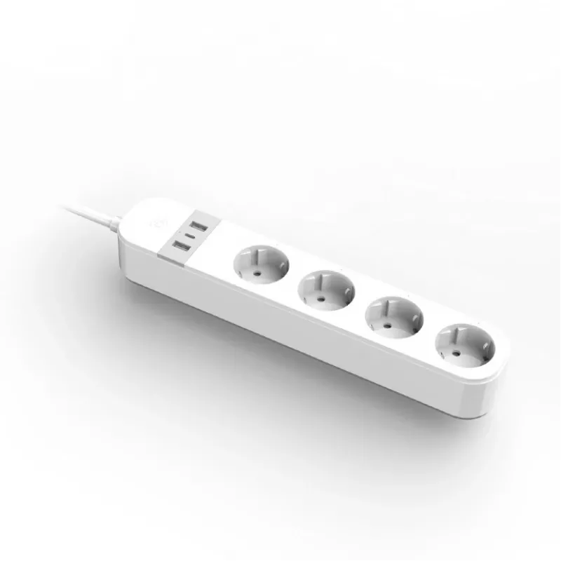 Viedā strāvas sadalītājs Gembird TSL-PS-S4U-01-W 4 maiņstrāvas kontaktligzdas 3880 W Balts