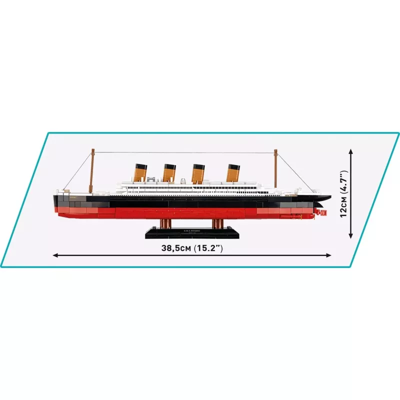 Konstruktoru komplekts Cobi R.M.S. Titanic modelis 593 gabali COBI-1680 — mēroga modelis būvbloki