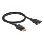DisplayPort pagarinātāja kabelis, paneļa stiprinājums DeLOCK 87095 8K 60 Hz 1 m