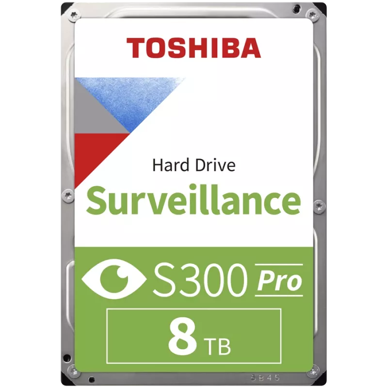 Toshiba S300 Pro Surveillance iekšējais cietais disks 8 TB 7200 RPM 512 MB 3.5 Serial ATA III