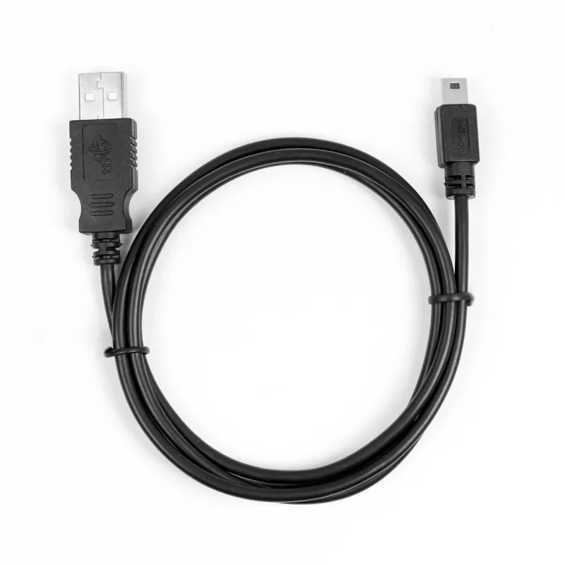 USB - Mini USB kabelis 1m, melns