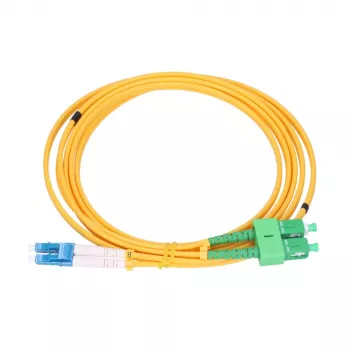 Patchcord Extralink SC/APC uz LC/PC vienmoda dupleksais 9/125 µm 2 mm, 1,5 m
