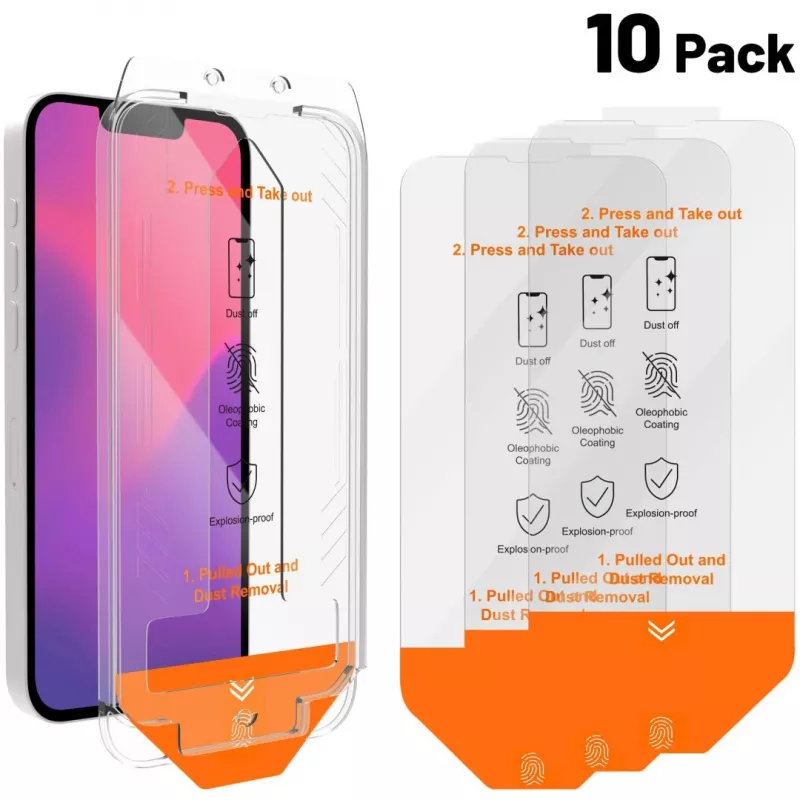 Glass Service KIT+ANTI-DUST IPHONE16E/14/13/13PRO 10-komplekts