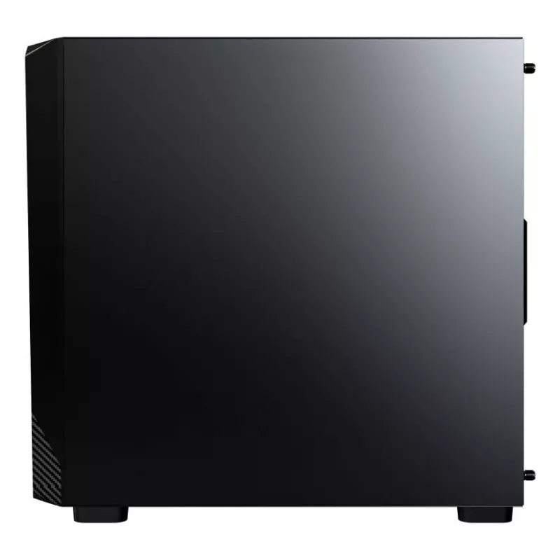 Montech X5M (B) Micro Tower PC korpuss — Micro‑ATX/Mini‑ITX, 3x120mm priekšā, 1x120mm aizmugurē, atbalsta ATX barošanas bloku, 2x3.5 collu + 4x2.5 collu, Melns