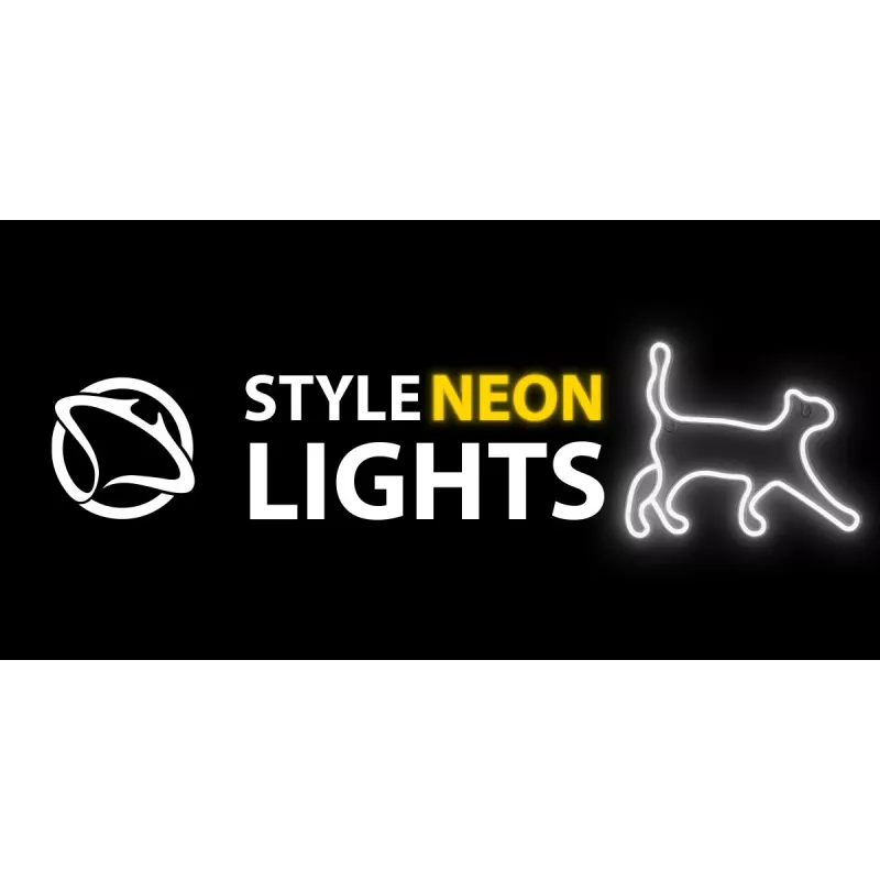 Neona stila dekoratīvā lampa MANTA SNL70WH Style Neon Lights CAT 2 Balticā 70 cm