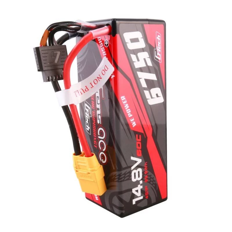 Gens ace G-Tech 6750mAh 14.8V 60C 4S1P 14# XT90 Akumulators