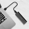 SSD korpuss QOLTEC 50312 melns vienam M.2 SATA diskam, USB Type-C (USB 2.0 / 3.2 Gen 1)