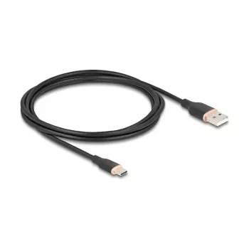 USB kabelis DeLOCK 81227 2.5m USB A USB C melns