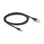 USB kabelis DeLOCK 81227 2.5m USB A USB C melns