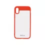 Cover Tellur iPhone X TLL121623 sarkans caurspīdīgs