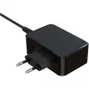 Mobilo ierīču lādētājs LC-Power LC-NB-GAN-65-C klēpjdatoriem melns maiņstrāvas iekštelpu