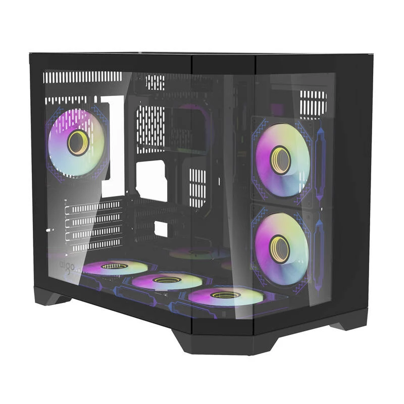 Datora korpuss Darflash FT418 + 6 aRGB ventilatori (melns)
