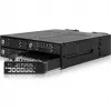 ICY DOCK - ToughArmor MB720MK-B V3 - 4x PCIe 4.0 M.2 NVMe uz 4x OCuLink 1x 5,25 collu nodalījuma mobilajā statīvā, metāla, melns, ar atslēgas slēdzeni (saderīgs ar trim režīmiem)