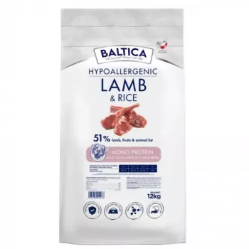 BALTICA Nutraceutic Hypoallergenic L/XL Jēra gaļa ar rīsiem - sausā suņu barība - 12kg