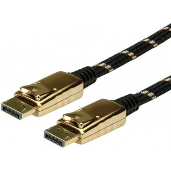 DisplayPort kabelis ROLINE 11.04.5648 7,5 m Melns Zelts
