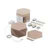 Nanoleaf | Elements Wood Look Hexagons Starter Kit (13 paneļi) | Auksti balta + silti balta