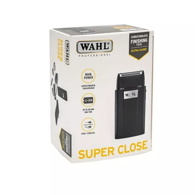Wahl Super Close 3616-0470 AC/akumulators Melns