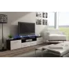 Cama TV statīvs EVORA 200 wenge/balts glancēts