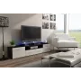 Cama TV statīvs EVORA 200 wenge/balts glancēts