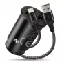 auto lādētājs everActive CC-25C 2x USB-A + USB-C, 12W, iebūvēts automašīnas USB strāvas adapteris