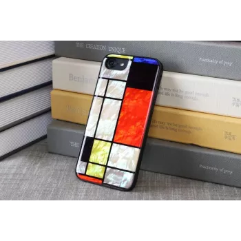 Aizsargvāciņš iKins Apple iPhone 8/7 Mondrian Melns
