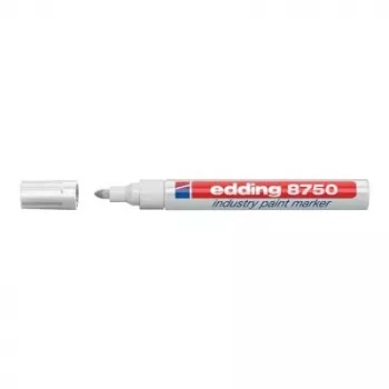 Pastāvīgais marķieris Edding 8750 Bullet Tip balta
