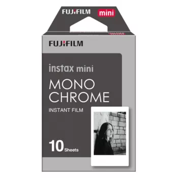 Fujifilm Instax Mini Monochrome - Melnbalta tūlītējā filma - instax mini - ISO 800 - 10 ekspozīcijas