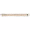 Tripp N254-048-SH-6A 48 porti 1 HE statīva montāžas ekranēts Cat6a STP caurvada sadales panelis - RJ45 Ethernet - TAA - 10 Gigabit Ethernet - RJ-45 - Cat6a - Sudrabs - Balts - Rackeinb