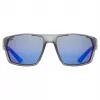Polarizētas saulesbrilles Uvex Sportstyle 233 P - dūmu mat/admirāļa zila