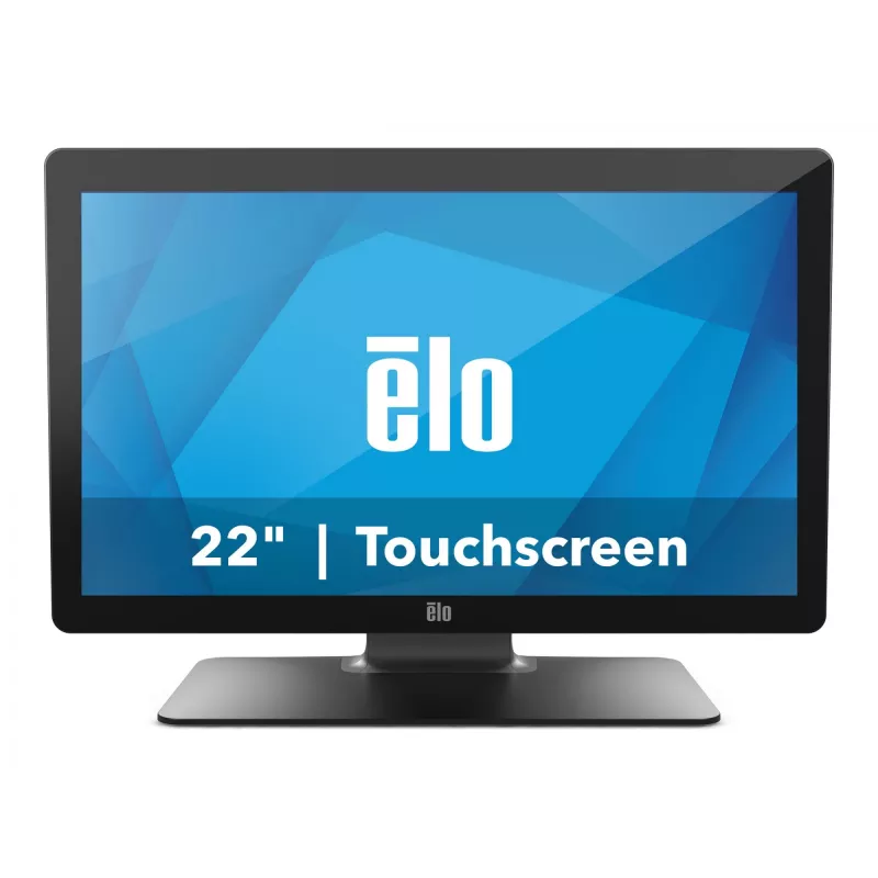 Monitors ELO 2202L 22 collas FHD kapacitatīvs 10 pieskārienu USB pretatstarojošs bezrāmja statīvs