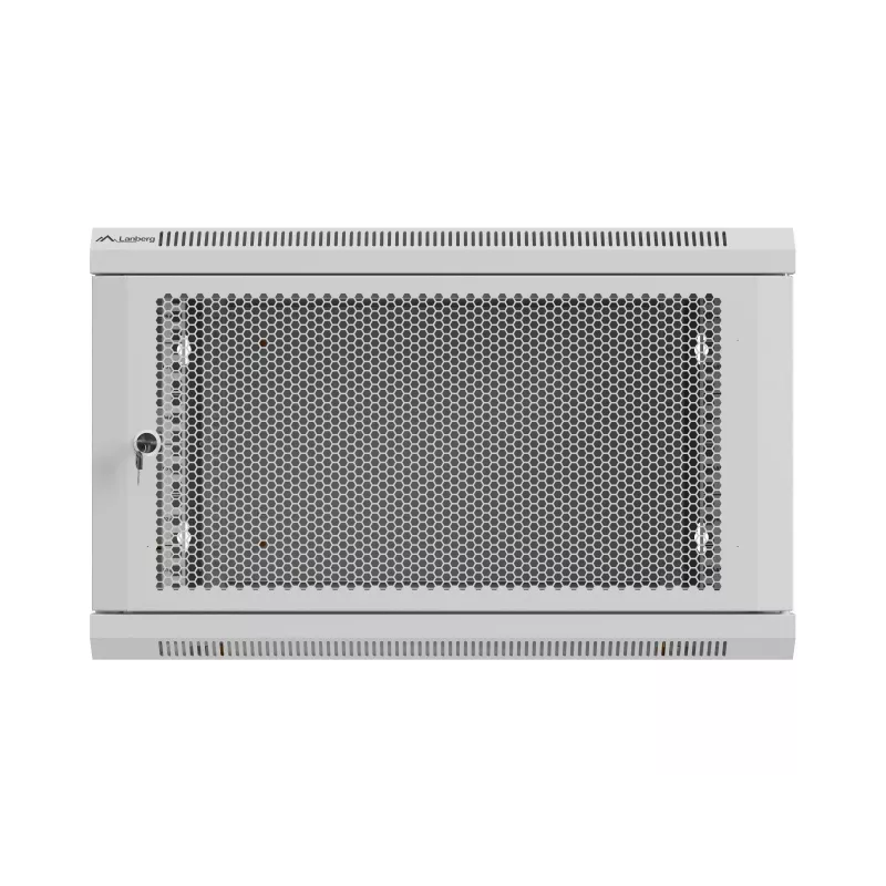 Rack skapis 19 inch 6U 600x600 pelēks perforēts