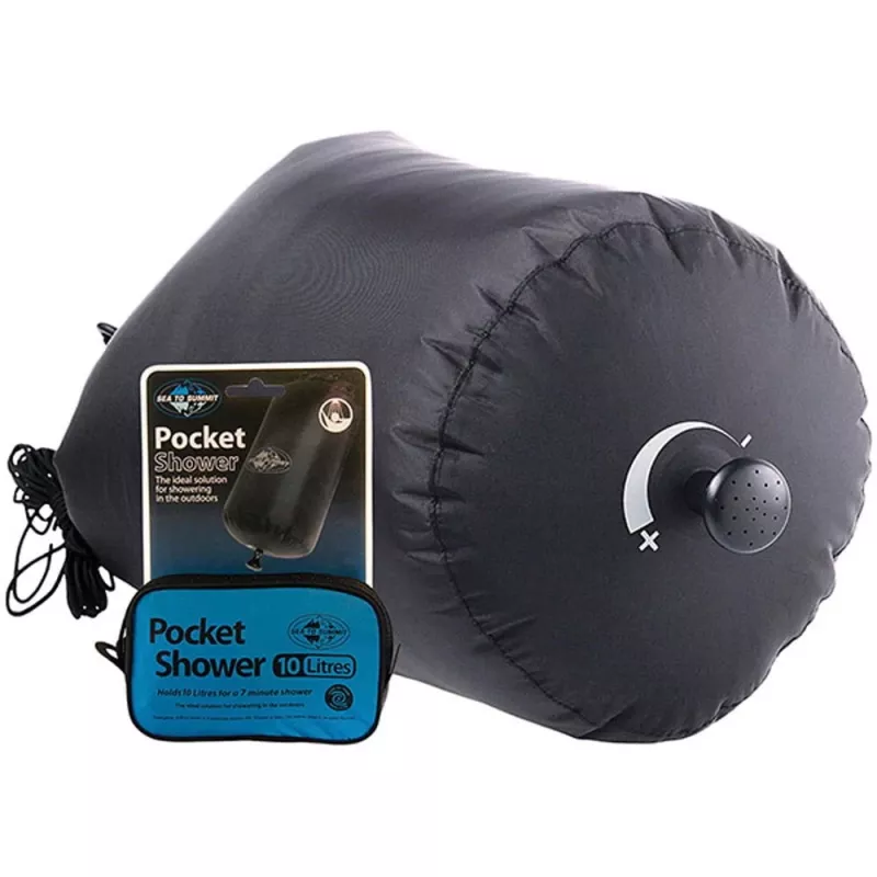 Pārnēsājama kabatas duša SEA TO SUMMIT APSHOWER/UNI/UNI — 10 L, 6 m šļūtene, 70D neilons, 120 g